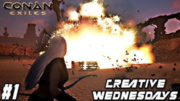 Creative Wednesdays | CONAN EXILES - 60 And 200 Explosive Jars Blowing Up!