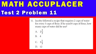 Math Accuplacer - Test 2 Problem 11