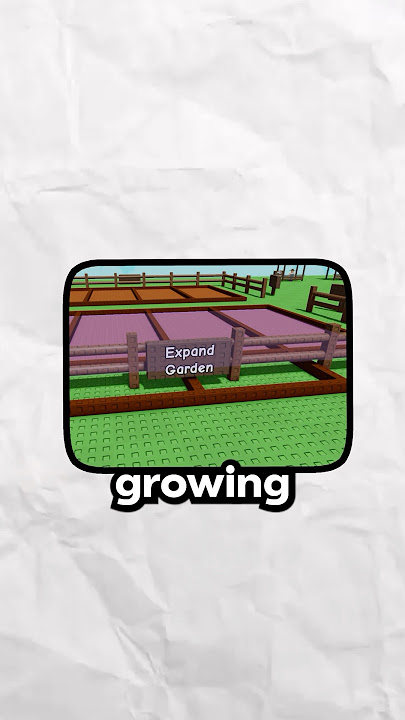 EXPAND GARDEN FEATURE in Roblox Grow A Garden! #roblox