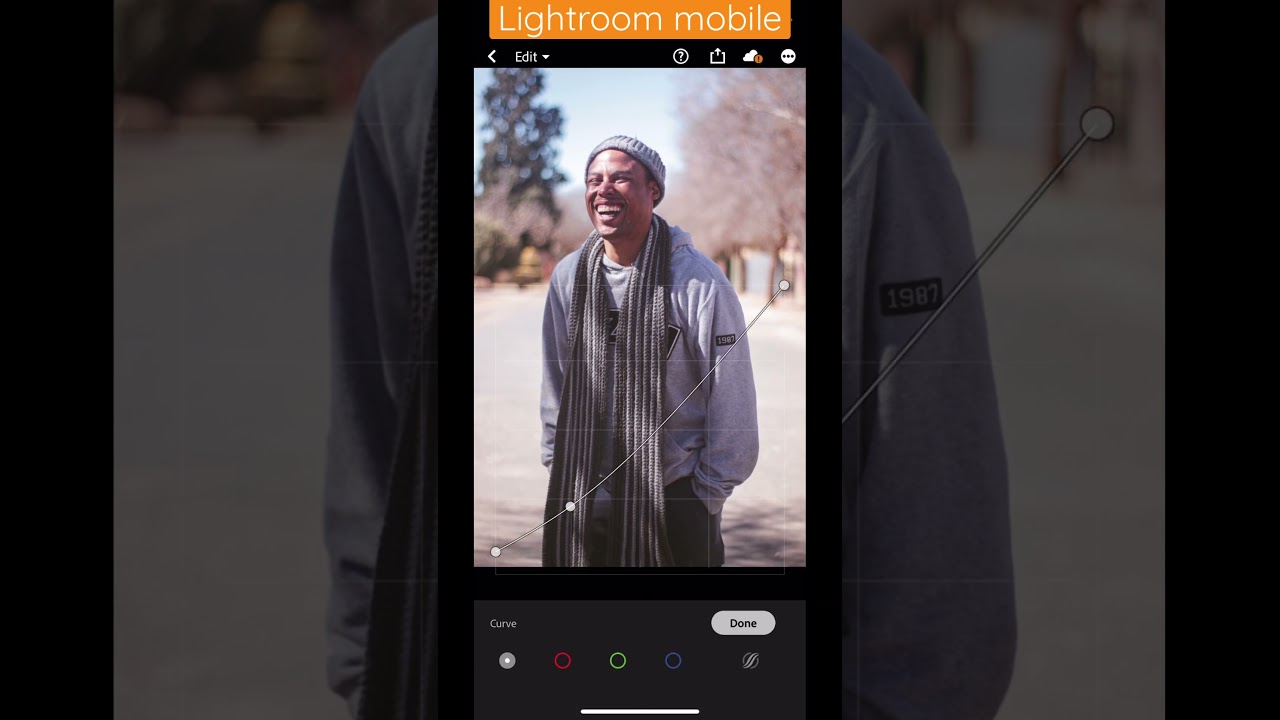 Lightroom mobile edit 