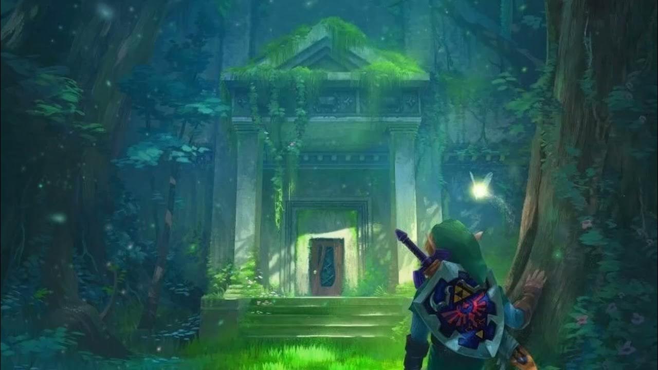 Temple remix. Заброшенный храм Зельда. Legend of Zelda храм времени. Далийский лес Зельда. Zelda Forest храм в листве.