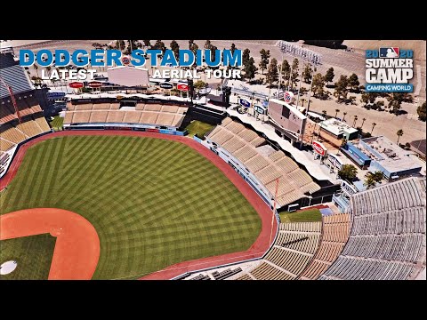 Dodger Stadium Renovation 7.9.20 Construction Aerial Tour