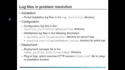 TroubleShooting WebSphere Portal