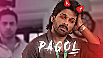 Pagol x Allu Arjun Edit 😎🔥|| Allu Arjun  || Arey Pagol Hoye Jabo Ami