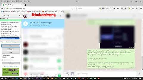 AUTO BC WA IMACROS / SCRIPT IMACROS AUTO BLAST CHAT WHATSAPP 2020