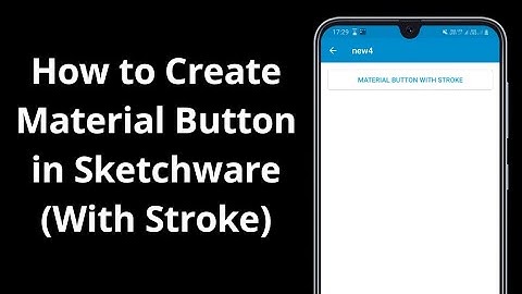 Material Button in Sketchware || How to Create a Material Button in Sketchware (With Stroke) ||
