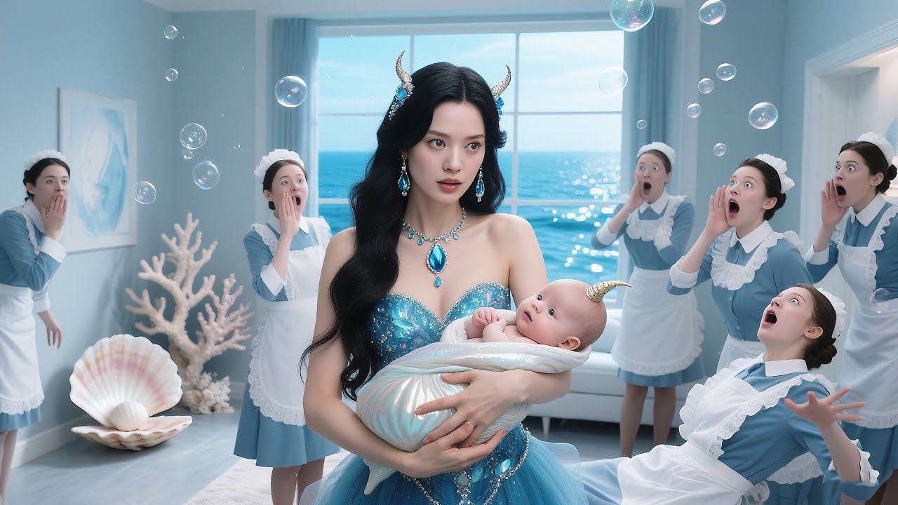 Reborn in a giant clam, the sea maiden returns as a baby—reunites with her mom and can read minds!