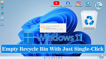 ✅ Empty Recycle Bin With Just Single-Click - Windows 11 Tips