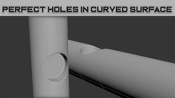 Maak gaten in gebogen oppervlakken! Eenvoudig en snel! #3dsmax2024 #hardsurface #3dsmax
