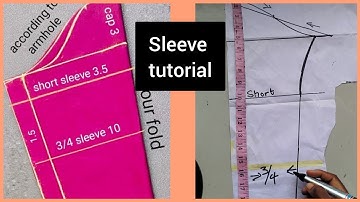 How to draft a basic sleeve pattern, beginners friendly @YouTube 