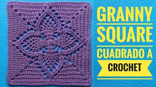Cuadrado, Carpeta Tejido a Crochet para Tapete, Colcha, Mantel, Blusa/Granny Square Crochet Tutorial