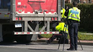 11yearold boy struck by transport truck in Toronto