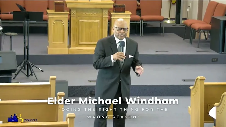"Doing the Right Thing for the Wrong Reason" - Eld...