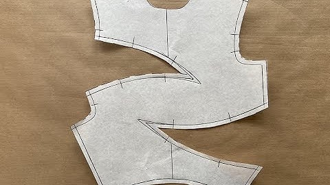 How to create a pattern for curved bodice darts