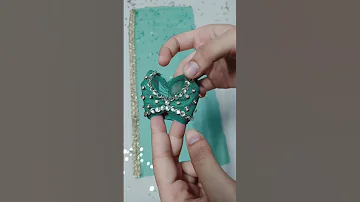 Mini Barbie Doll Designer green shimmery lehenga | By Mini Designs.