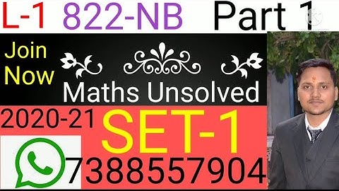 UP Board Unsolved 2020-21 SET 822 NB...Part-1... Objective Section Maths Unsolved..Class 10 #SayEasy
