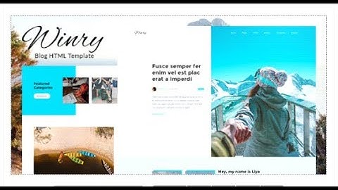 Winry - Creative Responsive Blog HTML Template | Themeforest Templates
