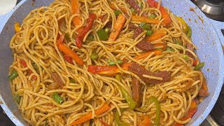 YUMMY JOLLOF SPAGHETTI  #jollofspaghetti  #spaghetti #spaghettirecipes