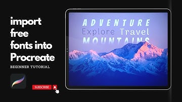 Import many free Google fonts into Procreate