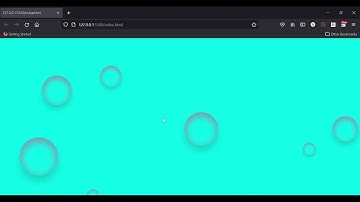 Background Bubble Animation in HTML CSS.