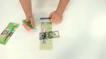 How to Use a Counterfeit Bill Detector Pen Item #8776 | Specialty Store Services
