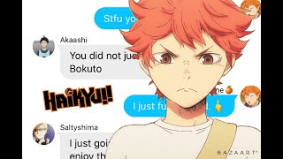 Haikyuu Texts - Hinata Snaps