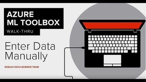 Azure ML Studio Walk-Thru #8: Enter Data Manually