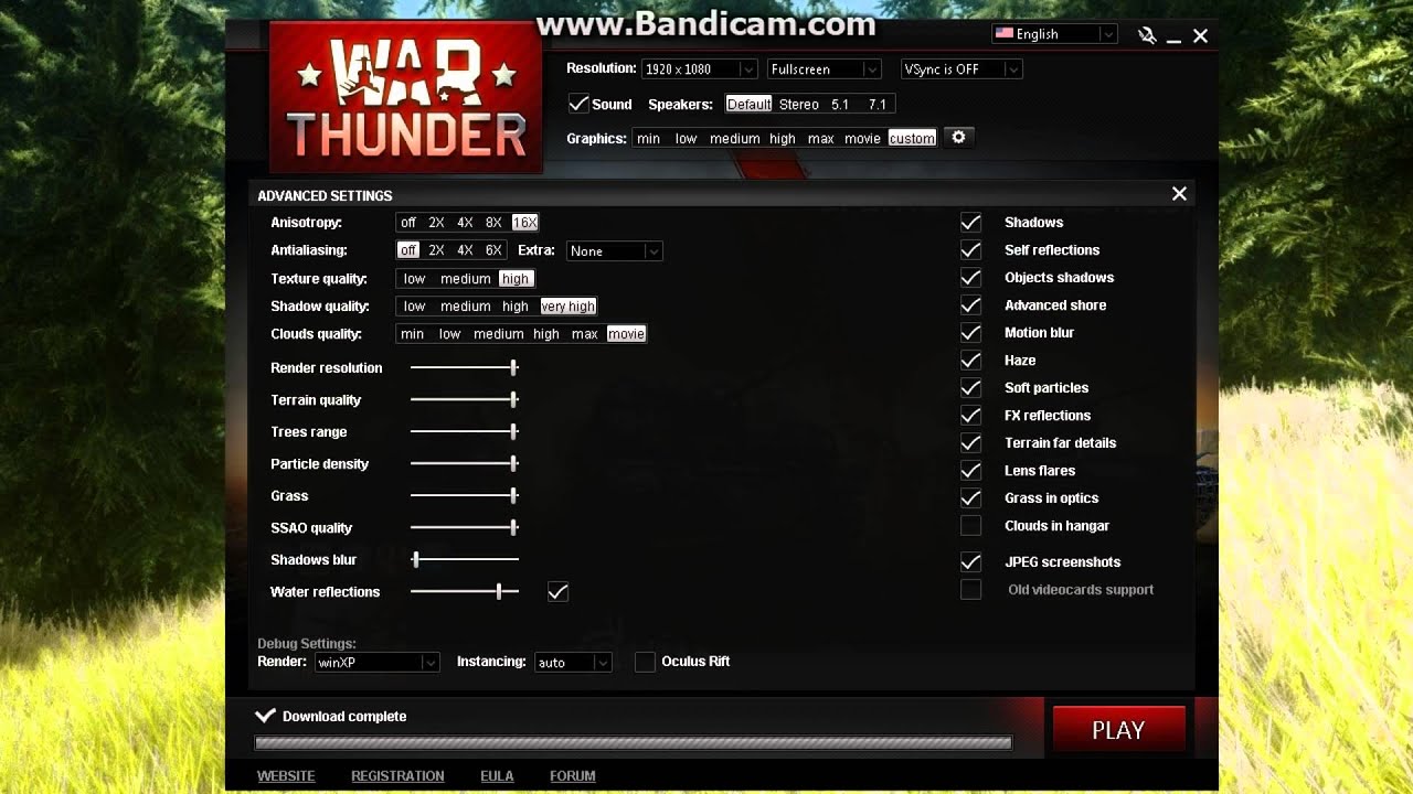 war thunder speaker settings