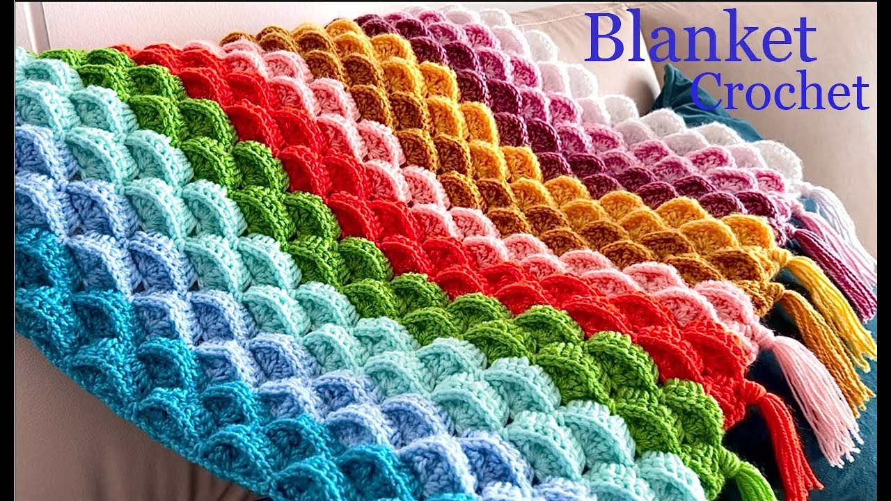 Quick and easy Blanket Crochet To Make. Marshmallow Blanket Marshmallows -  YouTube