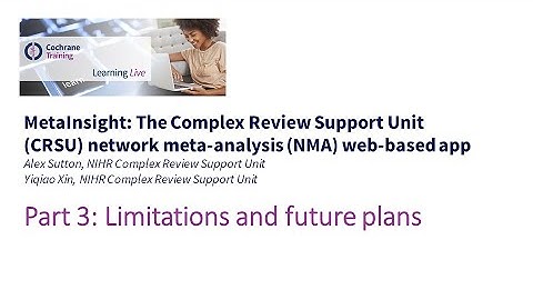 Part 3: Limitations and future plans