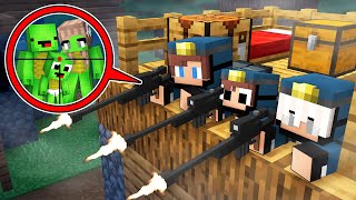 How FBI JJ Family Hunt Mikey Family in Minecraft (Maizen)