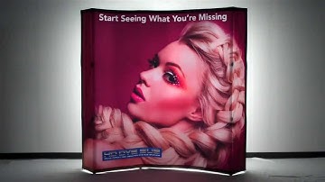 Backlit Vburst Unique Trade Show Displays