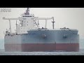 [巨大船] CAPE MIDORI バラ積み船 Bulk carrier 川崎汽船 関門海峡 2016-JUL