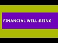 Audio Read: Financial Well-Being