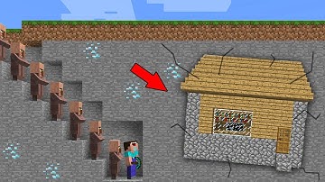 Minecraft NOOB vs PRO : NOOB DIGGING MINE AND FOUND THIS UNDERGROUND VILLAGE! (Animation)