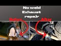 Exhaust pipe Fix -Easy at home repair under $25