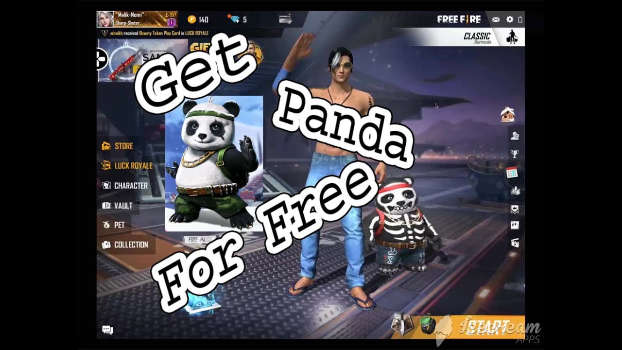 Get Detective Panda Pet For Free in Garena Free Fire Game ...