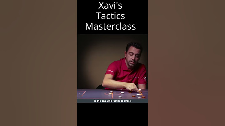 Barcelona's Xavi Discussing his Tactic! Master Class! #shorts