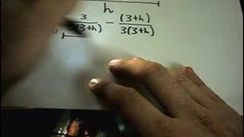 Calculating a Limit by Getting a Common Denominator