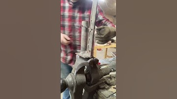 Blacksmith forging some simple “s” hooks #blacksmith #forge #art #history #fire