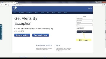 How to login in workflowalert?