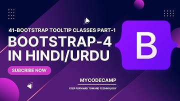 Bootstrap Tooltip Plugin Tutorial in Hindi / Urdu | Bootstrap Tooltip Tutorial Part-1
