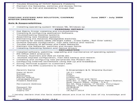 nandakumar-system-administrator-resume