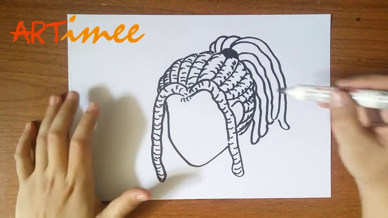 How To Draw Dreadlocks Youtube