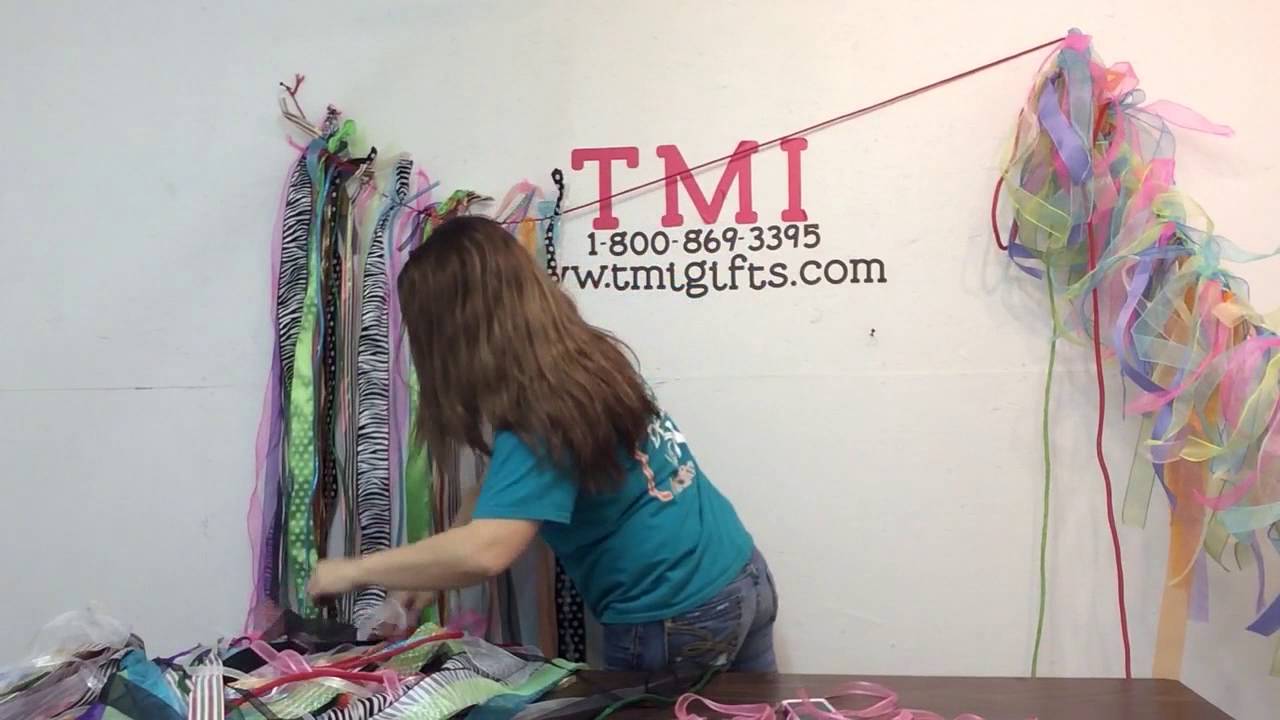 How to Make a Ribbon Garland YouTube