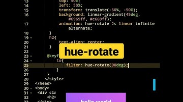hue-rotate | CSS Tutorial #shorts #html #css