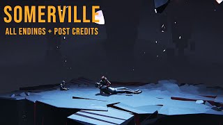 Somerville - All 5 Endings + All 4 Post Credits | No Commentary