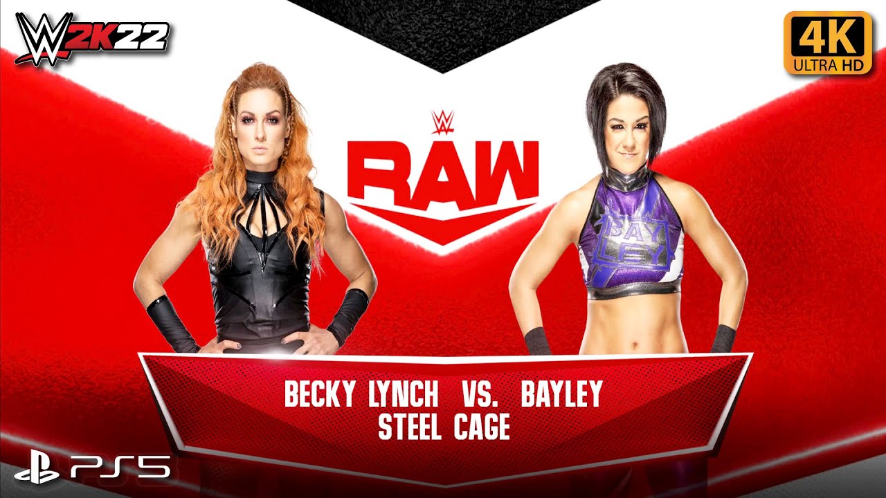 WWE 2K22 (PS5) Bayley vs Becky Lynch (Steel Cage Match) 