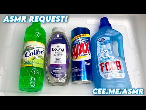 ASMR REQUEST | Foca Detergent, Lime Colibri, Ajax Powder, Downy Rinse & Refresh, and more!