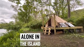 Island River Camping, Fuelhart in Tidioute Pennsylvania, Camping in northern hardwood forest #asmr